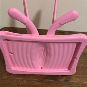 Pink Plastic Tablet Stand